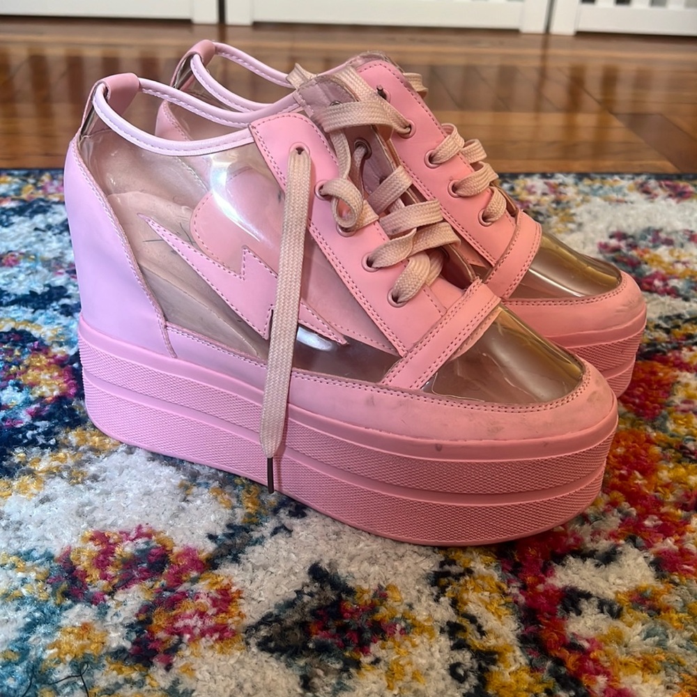 ZDW pink platform sneakers from Dolls Kill